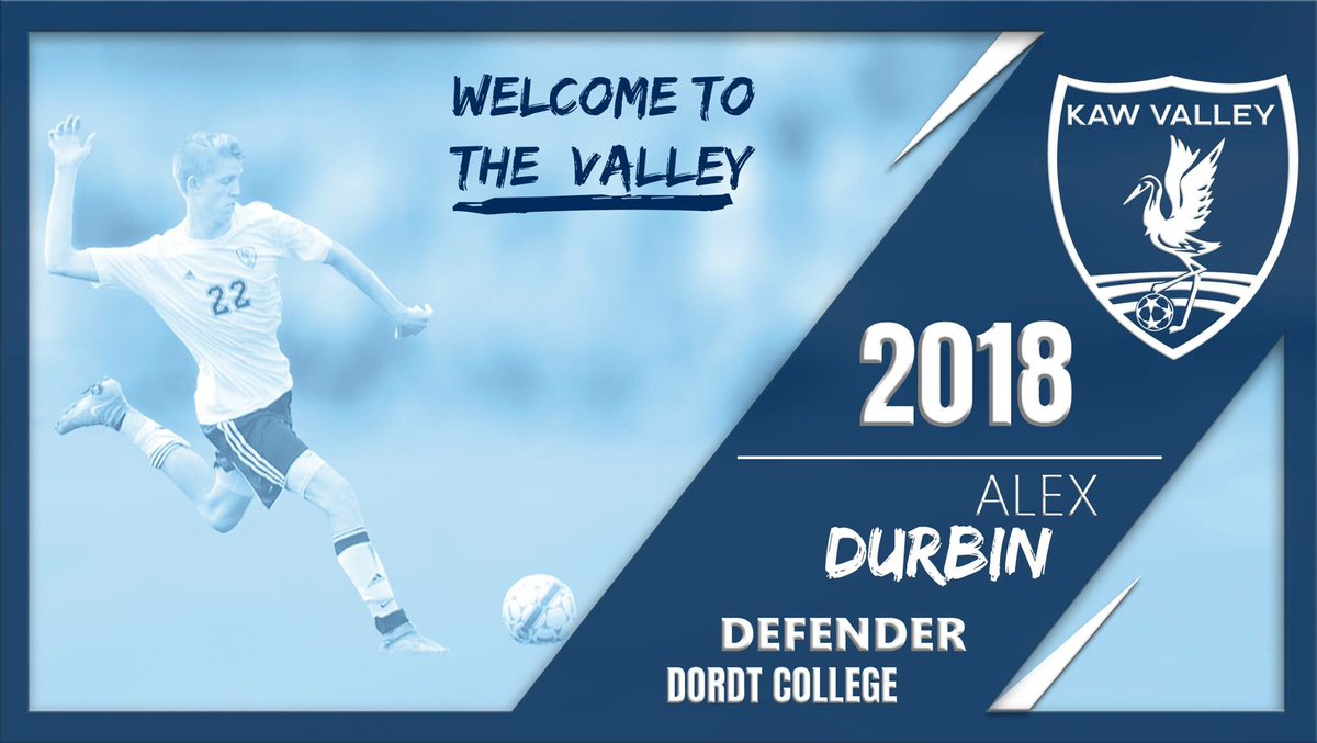 KawValleyFC's tweet photo. Day 8 of Player Announcements! ✍️
---
Kaw Valley FC signs Defender Alex Durbin. Durbin is a former 2 sport collegiate athlete (soccer and volleyball) for Dordt College in Sioux Center, Iowa. He is also a former standout for Sporting KC Academy Affiliate @SportingOmahaFC. https://t.co/afE6fuzloi