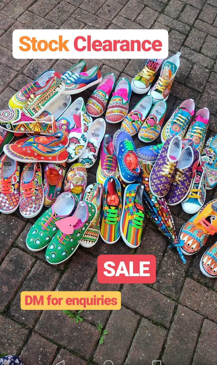 Funky Hand-painted One offs for sale.. DM for more details #stockclearance #fashion #bespoke #funky #fresh #colourful