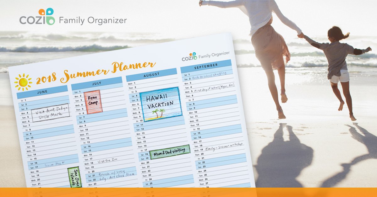 StaciLJimenez's tweet photo. 2018 Summer Planner Printables - now available with @CoziFamily Organizer (free in the app store). See the entire summer one sheet for easy planning! #freeapp #promo - https://t.co/XJMUrfTvhv https://t.co/LoMtVp8RcH