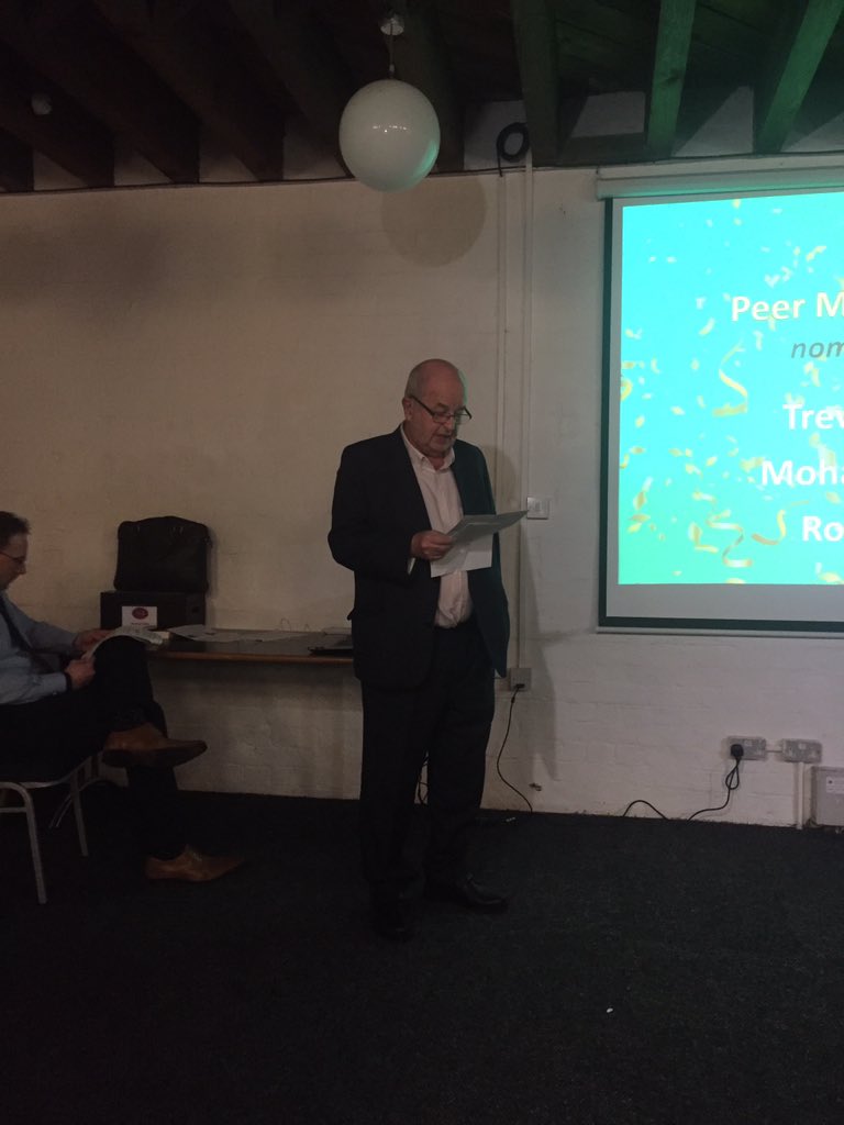 The winner of the #PeerMentor Award is Ross from The Selly Oak Scheme. Ross has earned the respect of a fellow client with mobility problems through helping and supporting him and by just being a friend #FryAccordAwards