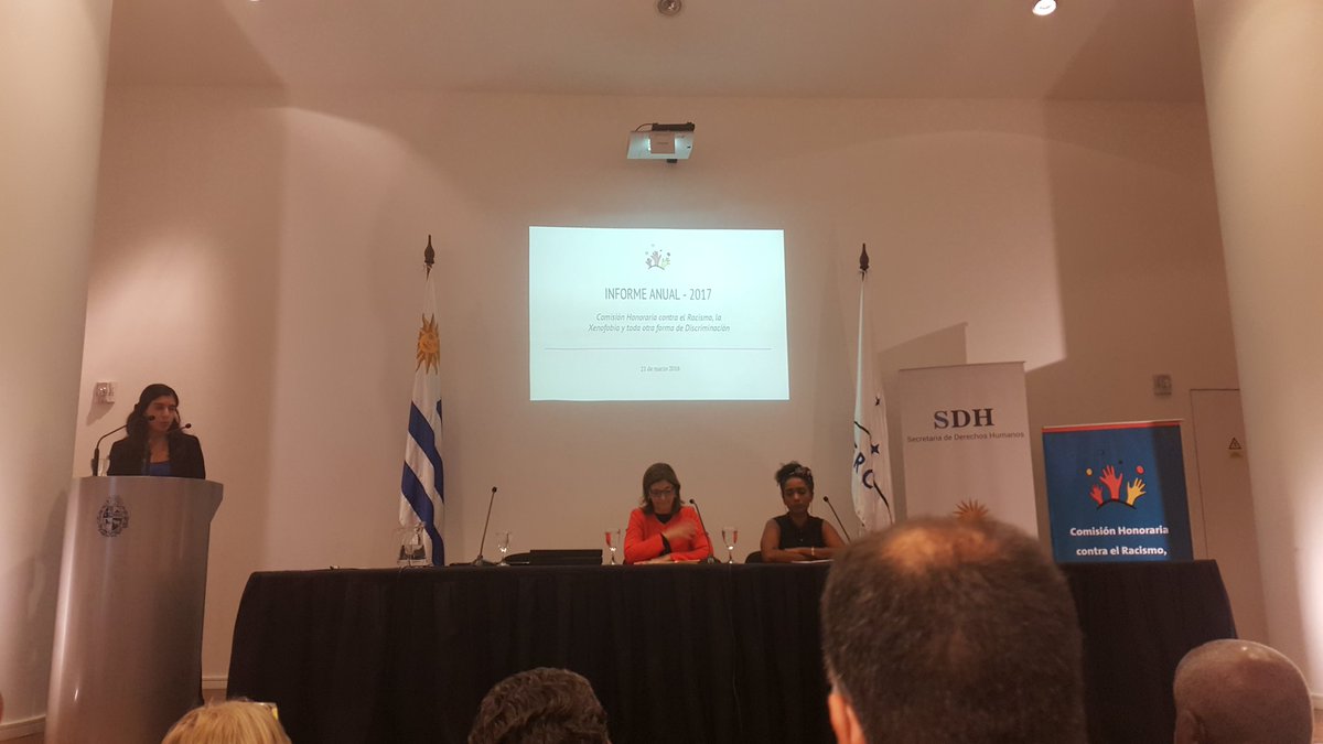 Rendición de cuentas de la Comisión Honoraria contra el Racismo, la Xenofobia y toda otra forma de Discriminación 2017 <a href="/MEC_Uruguay/">Ministerio de Educación y Cultura</a> @SCpresidenciauy