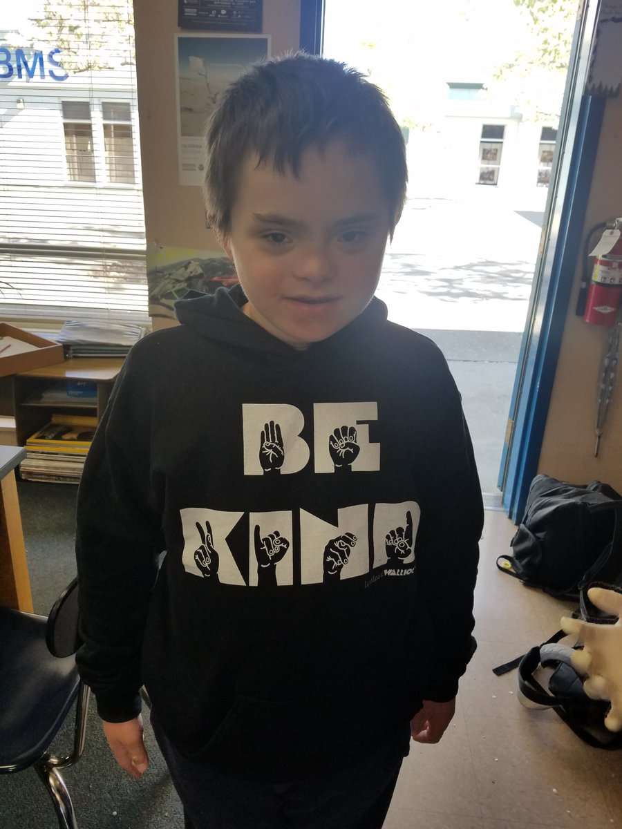 Today is Down syndrome awareness day at BMS and I get to "hang with my chromie" Quinn. I feel blessed to be part of #teammightyquinn and am taking the opportunity today to teach others and bring awareness to all. #teambms #DownSyndromeAwareness