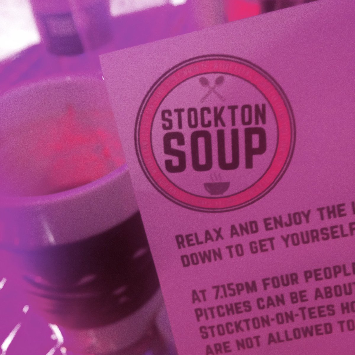 noborderszine's tweet photo. We are having a great time at @StocktonSOUP at @arcstockton. Enjoyed listening to inspiring pitches about some great projects as well as eating some lovely soup! ❤️ https://t.co/3ctCtaGYME