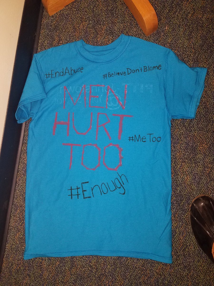 MissSaunders97's tweet photo. Decorated 3 shirts for the #ClotheslineProject to bring awareness to the issue of violence against women, men, and children. https://t.co/N3Nb1yg10P