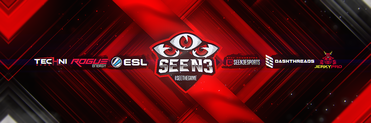 Seen3Esports's tweet photo. We thank @RawTheMonsteR for the amazing revamp! If any organizations or players are looking for some new art you can head on over to him! More big things to come #SeeTheGame https://t.co/Px4Vjhi8nj