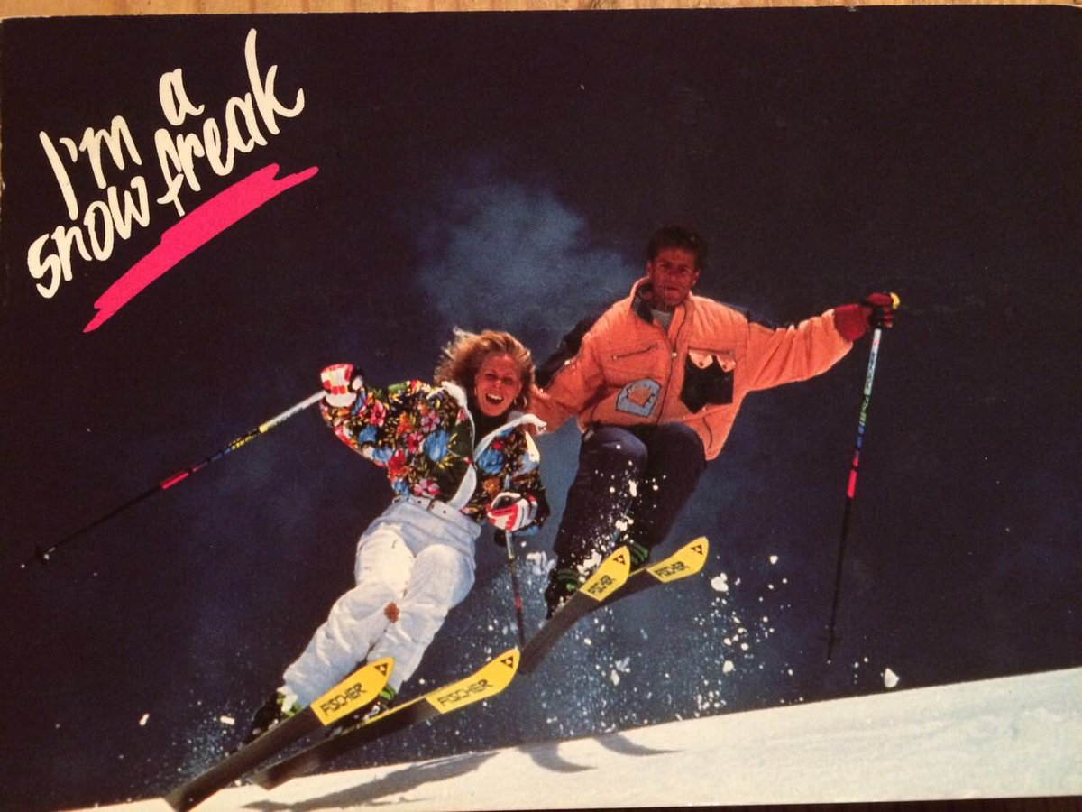 TanjaLeuthe's tweet photo. Bei solchen Postkarten wundert es nicht, dass aus mir kein Skihase wurde... #ski #fashion #skimode #90er #skifahren #winter https://t.co/33woqWwwFf