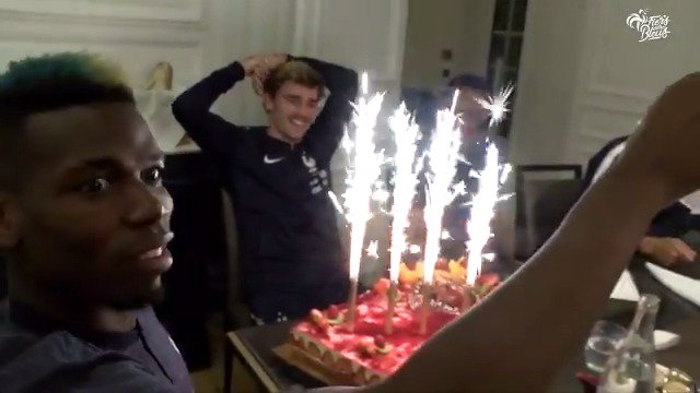 Antoine Griezmann receive a very French Happy Birthday!  