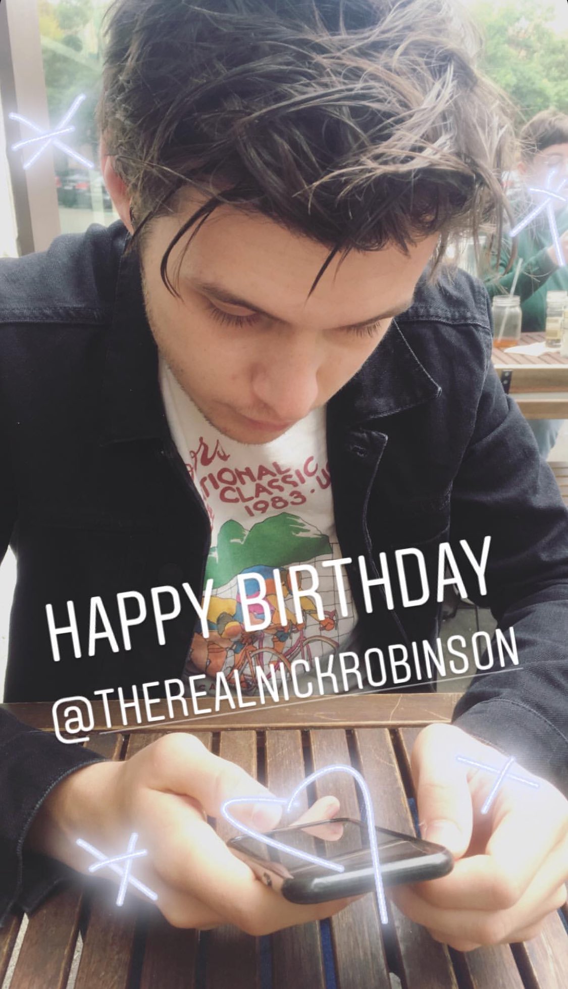 Katherine Langford wished Nick Robinson a happy birthday   on her Instagram story  