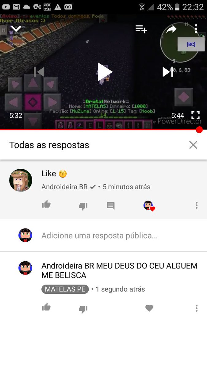 MatelasPEyt's tweet photo. Meu deus a Androidera comentou no meu video 😨😨😨😨😨

@androideira_br https://t.co/pn6lDJVc5M