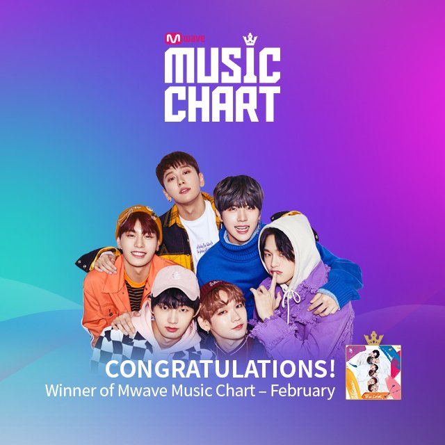 [#Mwave Music Chart] 
Congratulations!🎉 
#JBJ is the winner of February MMC! @JBJofficial787 
▶️bit.ly/2oRPq19

💝Next vote for March will be opened soon👏🤗

#제이비제이 #꽃이야 #조이풀 #MyFlower #Joyful
