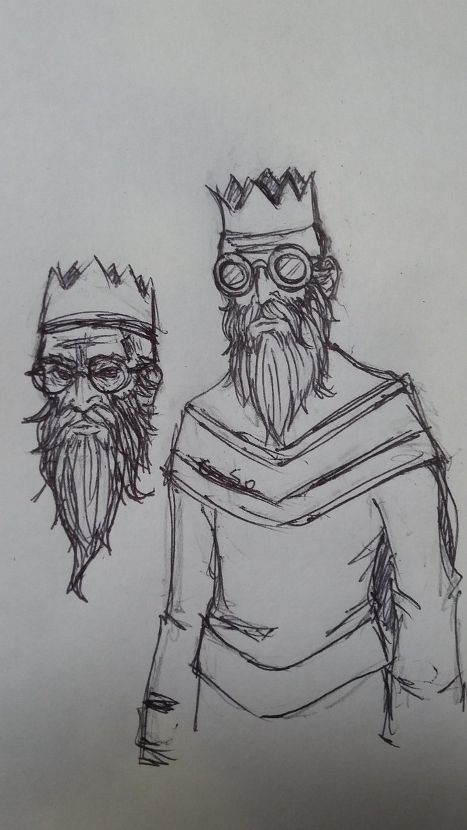 wise old man sketch