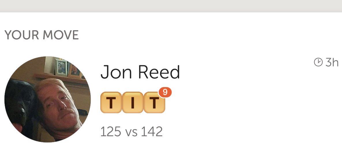TonyReeglestad's tweet photo. Another riveting back and forth on Words With Friends with my dad 😂 https://t.co/Ag6TGXX48D