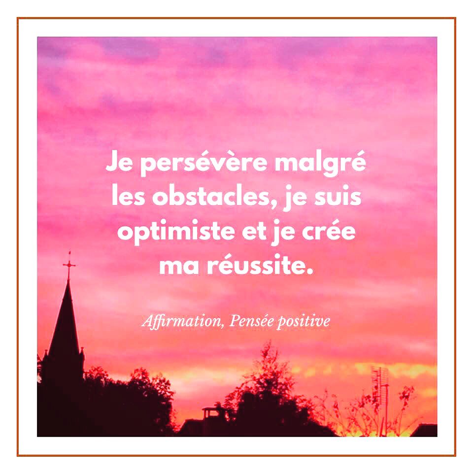 CaryZen's tweet photo. I persevere despite the obstacles. I am optimistic and I create my success.

Je persévère malgré les obstacles. je suis optimiste et je crée ma réussite. 
-

👌👍#PositiveThoughts #affirmations #positive #happiness #success #universe #life #mindfulness #meditation #meditate https://t.co/BT9I7d9n3K