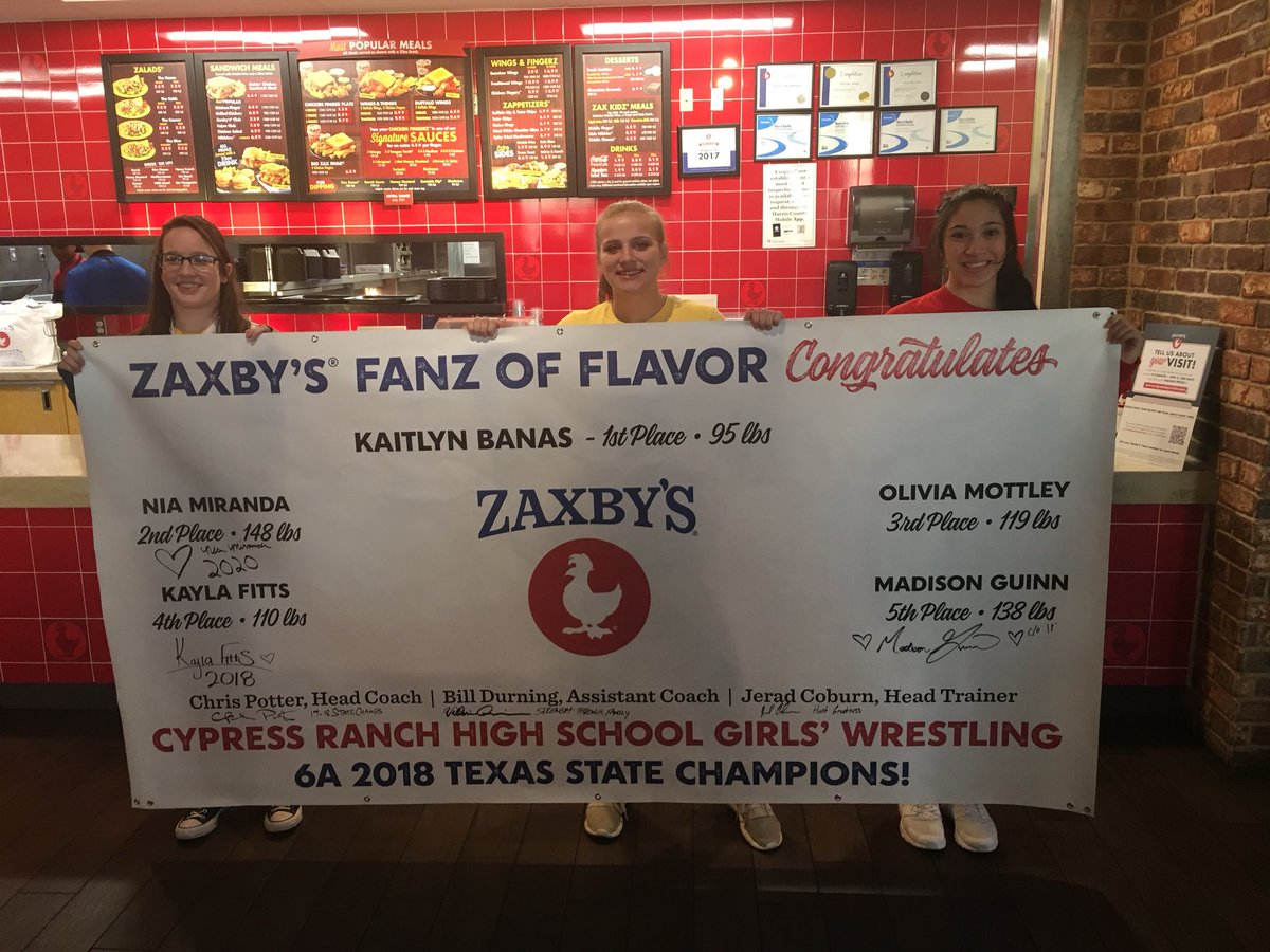 huntgreatness's tweet photo. Thank you @Zaxbyshouston38 for recognizing our Girls State Championship Team tonight. You are a first class operation. https://t.co/hv1JaBBaFz
