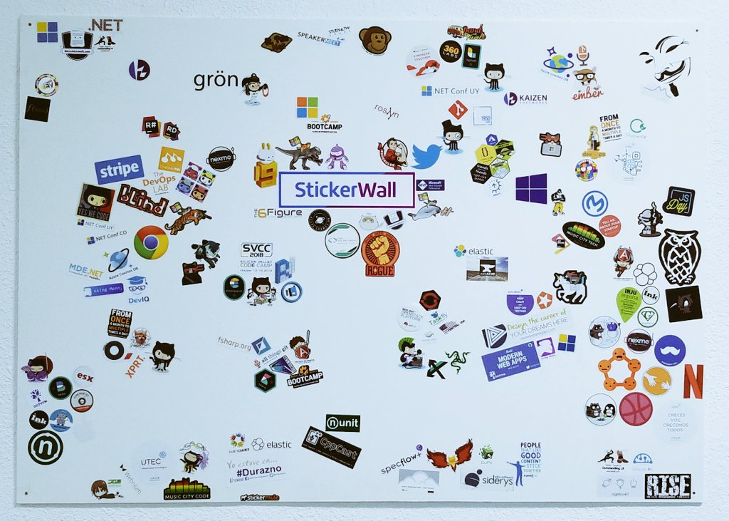 kzsoftworks's tweet image. This how our #stickerwall ended after @kzfabi #MicrosoftMVP returned from the #mvpsummit ! #MVPBuzz @MVPAward