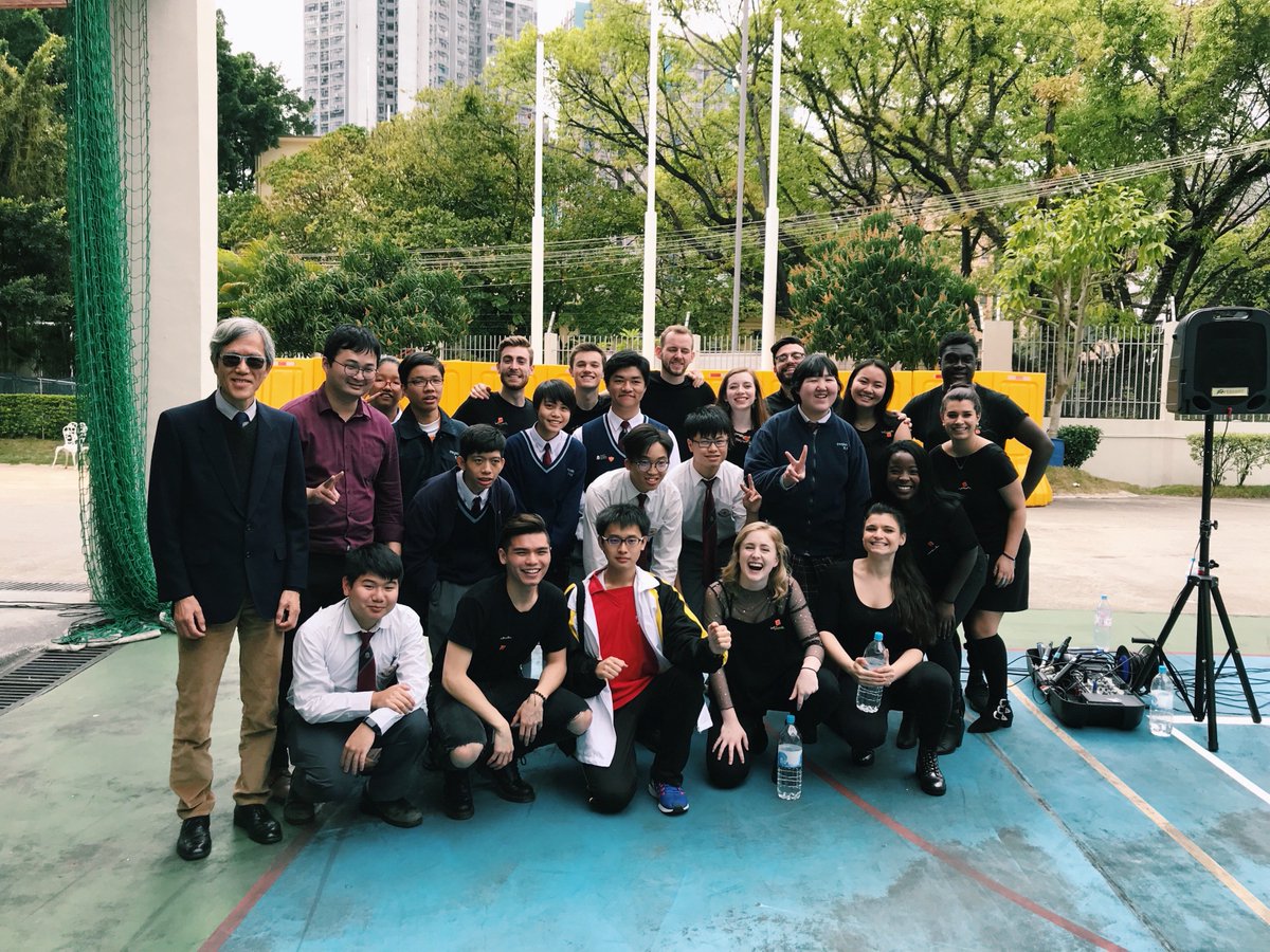 NUNoreasters's tweet photo. A huge thank you to the schools in Tuen Mun and Sham Shui Po for having us perform & for your warm welcome! We are always inspired after meeting and singing for students who are passionate and enthusiastic about a cappella! #CollectiveWorldwide #2018HKIAF https://t.co/kEJR6d1U9v