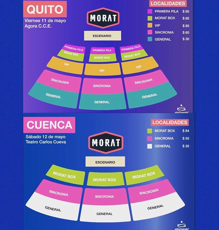 sincroniaec's tweet photo. @MoratBanda en Quito y Cuenca! Morat con su Tour Ecuador 2018. Entradas en preventa @Ticketshow con @PacifiCard hasta este viernes 23. Que esperas para comprar?? #morat #Sincronía #Sincroniaenvivo #ticketshow https://t.co/rHhIIsNOcA