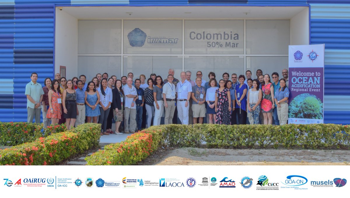 invemarcolombia's tweet photo. Clausura Evento Regional Sobre Acidificación de los Océanos #OceanAcification @MinAmbienteCo @ParquesColombia https://t.co/WbuZPrWcZc