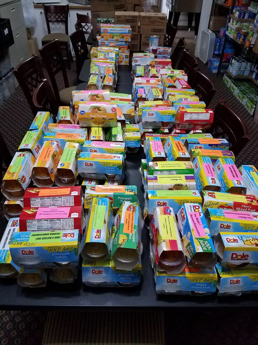 MOWCoweta's tweet photo. Thank you @nhs_ambassadors and Newnan High’s National Honor Society. Your generous Fruit Cup Round Up refilled the pantry https://t.co/rPuAyAiwPL