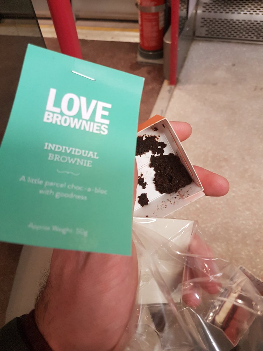 A tasty <a href="/Love_Brownies/">Love Brownies</a> treat on the way home to Ilkley from <a href="/guardian_b2b/">Guardian B2B</a>