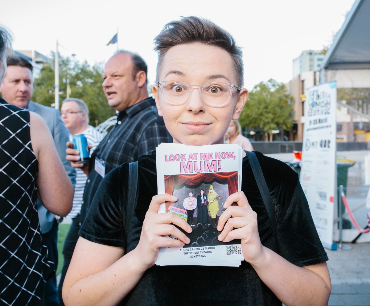 canberracomedy's tweet photo. Look At Me Now Mum! You'd be @maddyyweeks to miss it. Thu / Friday at @thestreetcbr 
https://t.co/EQW9ANlfYH
#CBR https://t.co/nqFut3IeD6