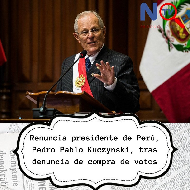 NTVpro15's tweet photo. La salida de Kuczynski genera incertidumbre en el país que será anfitrión en abril de la Cumbre de las Américas, a la que asistirá el mandatario estadounidense Donald Trump y una treintena de gobernantes más. https://t.co/VD0nZIcU0P