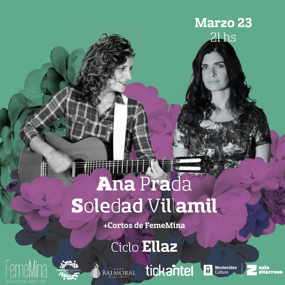 SalaZitarrosa's tweet photo. El viernes te esperamos para disfrutar la música de @anapecadora y @solevillamilok y el cine de #FemeMina https://t.co/O9oaSgIgls ¡No te lo pierdas! #Ellaz2018 #Mujeres https://t.co/PvCzAmB6ec