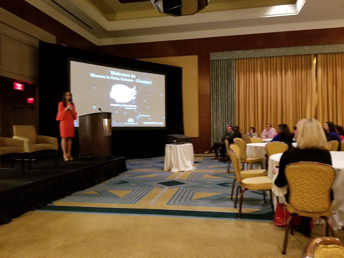 mhadzikadic's tweet photo. Another great data science event in Charlotte today: Women in Data Science https://t.co/zL5oZKeHFh
