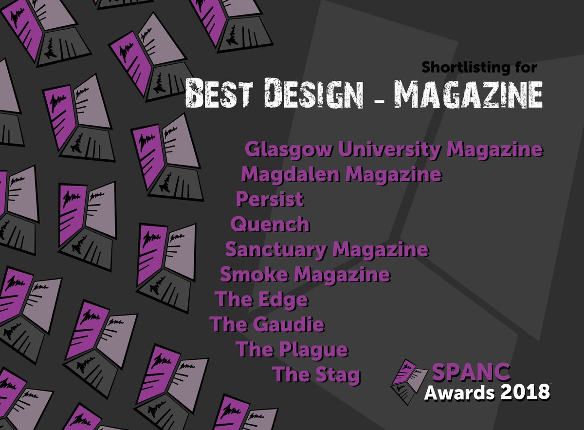 SPAJournalism's tweet photo. Here's a thread with all 19 #SPANC18 shortlists, starting with Best Newcomer, Best Multimedia Journalism Story, Best Design - Magazine, and Best Design - Newspaper https://t.co/sbGK6kfAfn