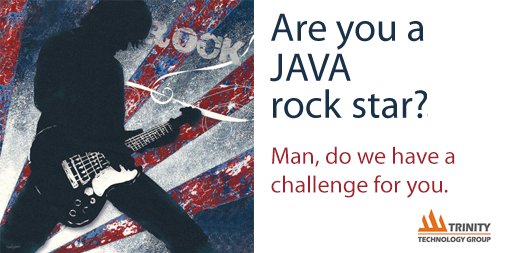 TrinityTG_Jobs's tweet photo. Are you a Java rock start who can squeeze every last bit of performance out of you apps? Then, man, do we have a job for you. Hit us up with your resume to careers AT trinitytg DOT com. Let's see if you are up to the challenge. #jobs #sacramento #java #NowHiring https://t.co/SCe8zoXWv4