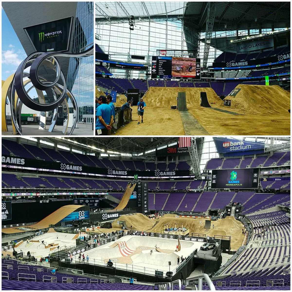TravelerStadium's tweet photo. #WaybackWednesday to when I was at U.S. Bank Stadium for the Summer X Games #mystadiumtravels #sports #BMX #skateboarding #Motocross #summer #xgames #summerxgames #USBankStadium #travel #travelgram #stadium #stadiumpics #espn #monsterenergy #ilovemyjob #WorkAndPlay #workandtravel https://t.co/b6Ft1lmMmt