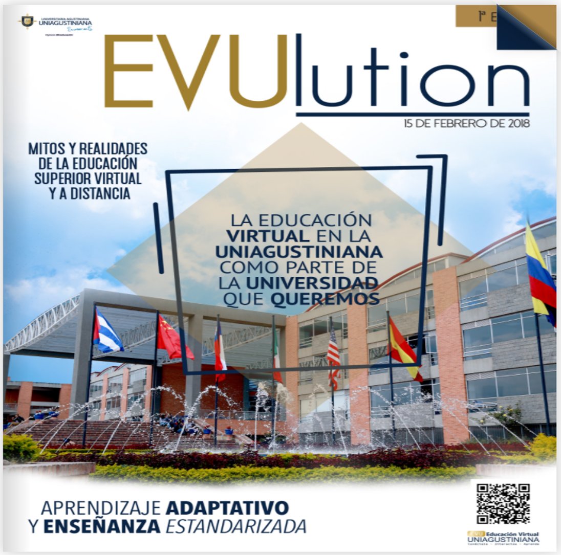 DireccionEVU's tweet photo. En la primera edición de la revista #EVUlution encontraremos múltiples posiciones ante la virtualidad, teorías pedagógicas, mitos, tecnología, historia y aportes a la sociedad educativa.
https://t.co/jJ2NN2cKoO #FacultadEVU https://t.co/XVzos4Witk