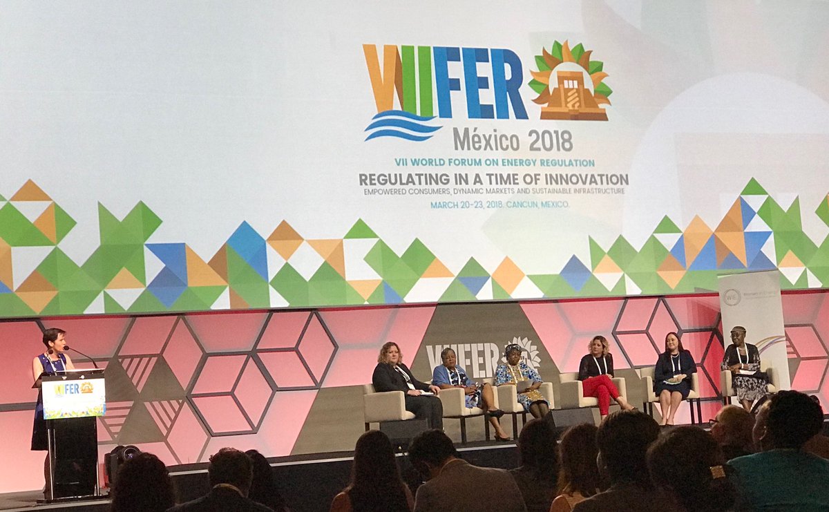JMGlachant's tweet photo. Una Shortall @CEERenergy closing @wfer2018 first ever ‘Women in Energy’ panel in any international conference:

 ‘’empowering women &amp; supporting their universal access to modern energy just does make sense in XXIst Century’’

@jsdabrowski 
@Ilaria_Bellacci
@srkbhagwat https://t.co/pjdw0wuzeu