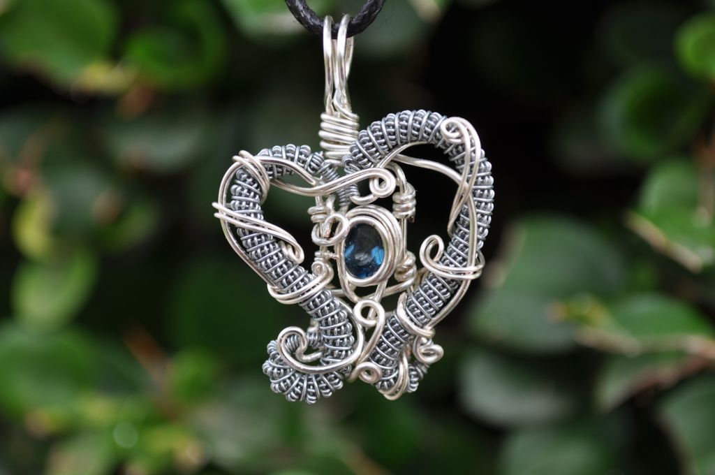 Rawvolutionjwls's tweet image. Aquamarine Facet wrapped in stainless steal and silver plated copper wire.  1.6 inches x 1.2 inches