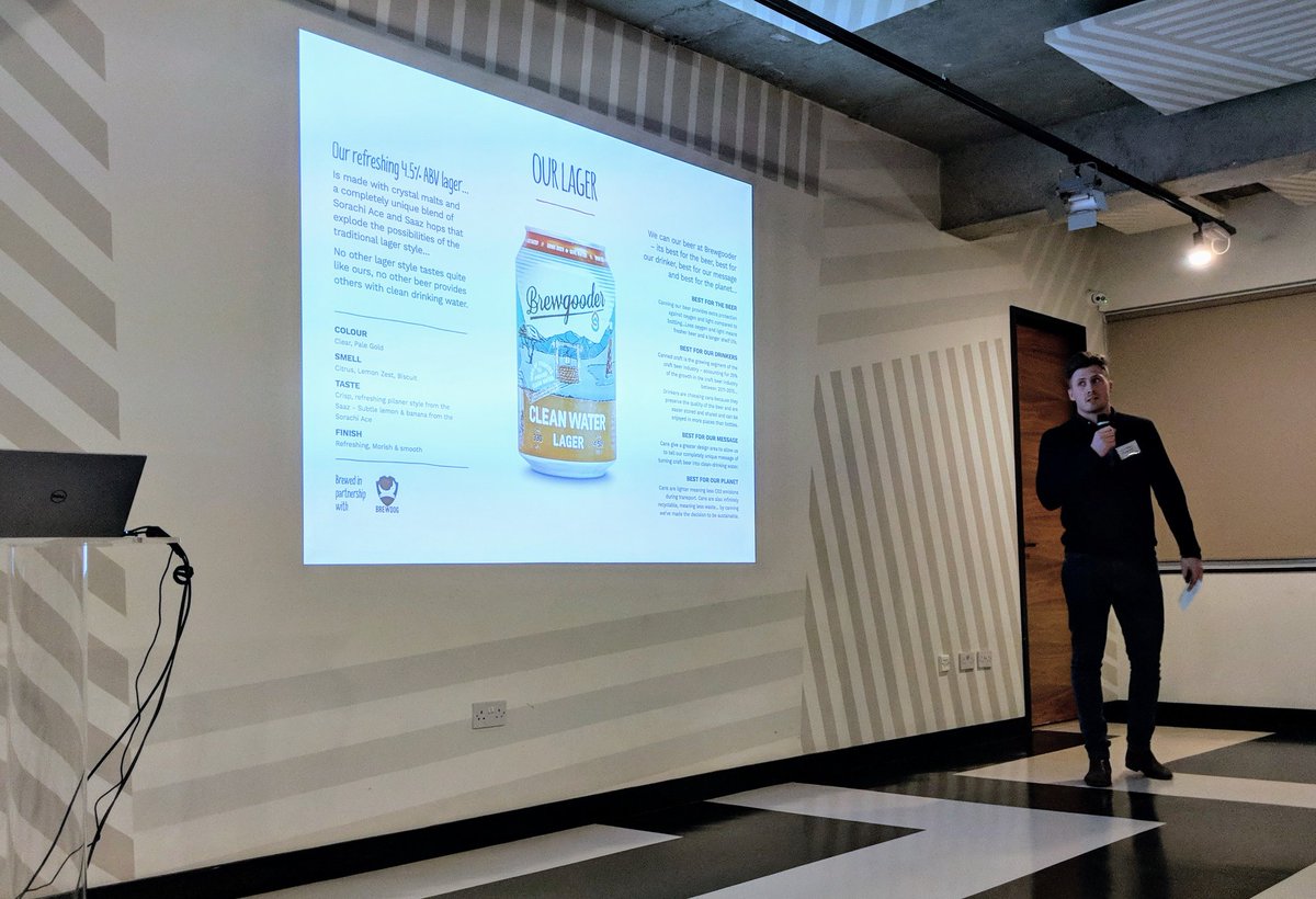 Great talk this evening at #CraftworkGrowthClub by Leo from Brewgooder. An amazingly clear purpose, and we learned just how powerful that's been for recruitment and sales alike.