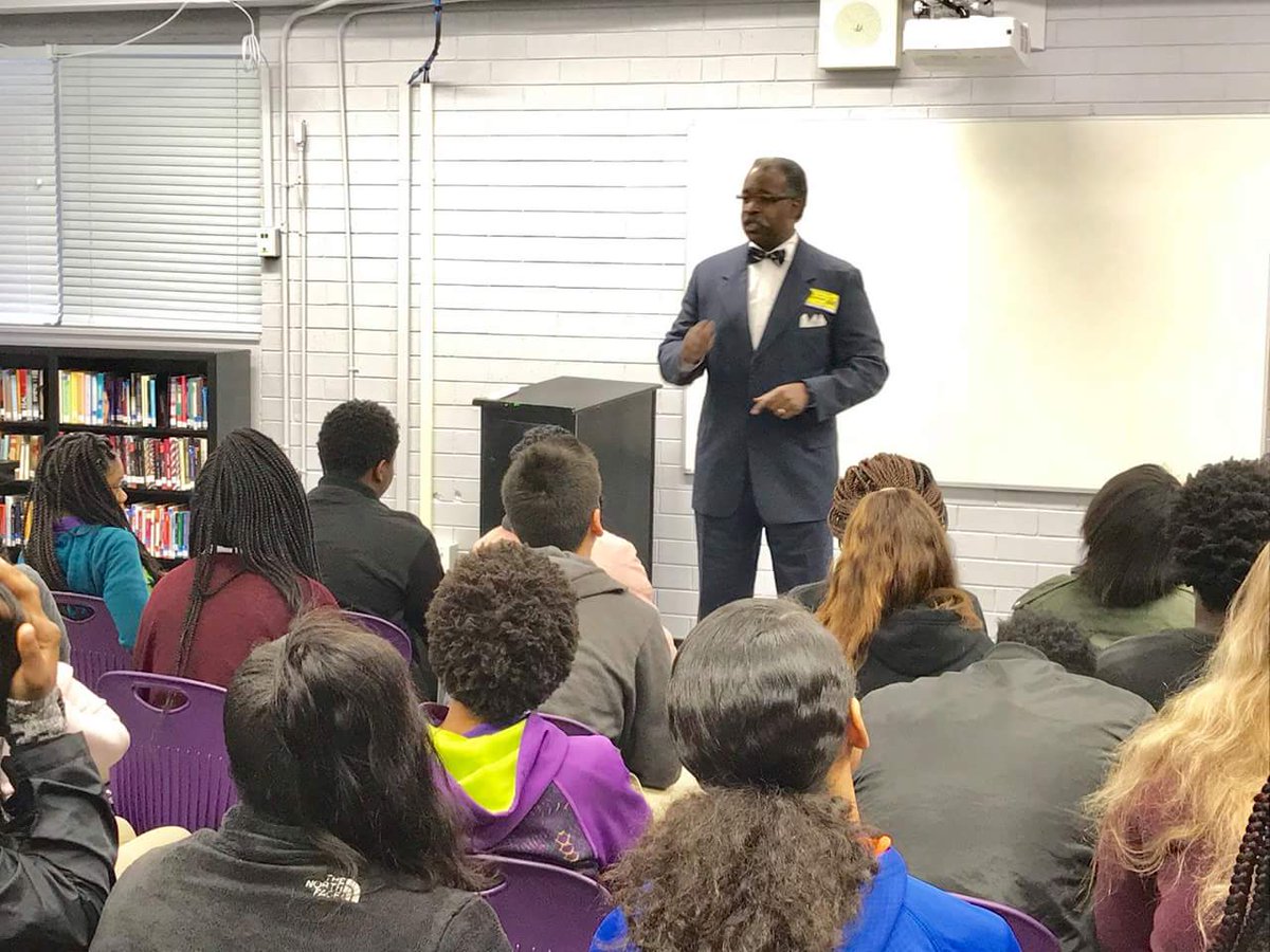 District Court Judge James Faison spoke to 8th graders today about what it takes to be successful in life and in a career.<a href="/DCVirgoPrep/">DC Virgo Preparatory</a> <a href="/NewHanoverCoSch/">New Hanover County Schools</a>