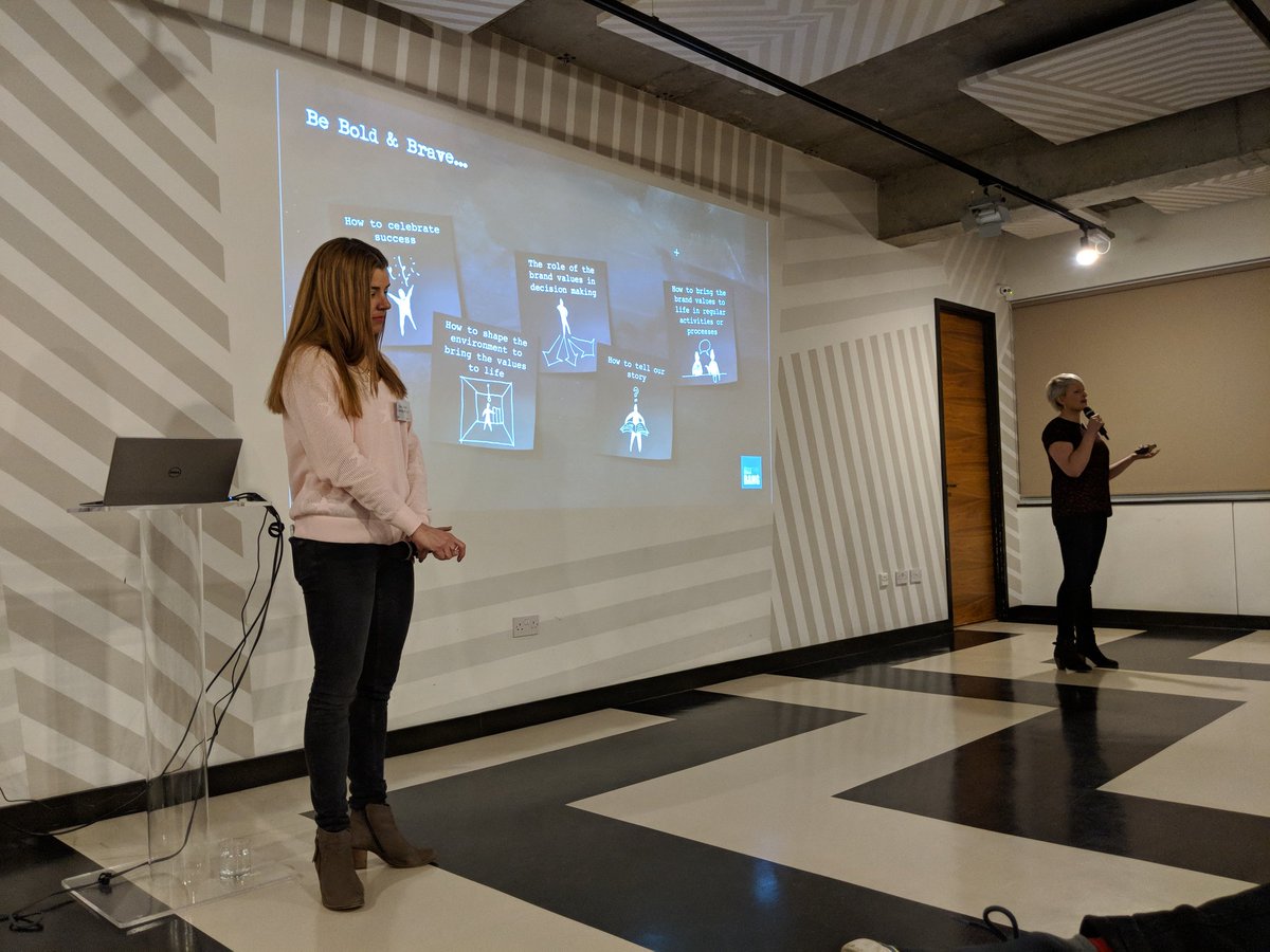 Inspiring talk from brand employee engagement gurus Carla &amp; Imogen <a href="/FPBchitchat/">FizzPopBANG</a> rounded off the evening tonight at #CraftworkGrowthClub - amazing insights and case studies packed with loads of actionable tips and food for thought!
