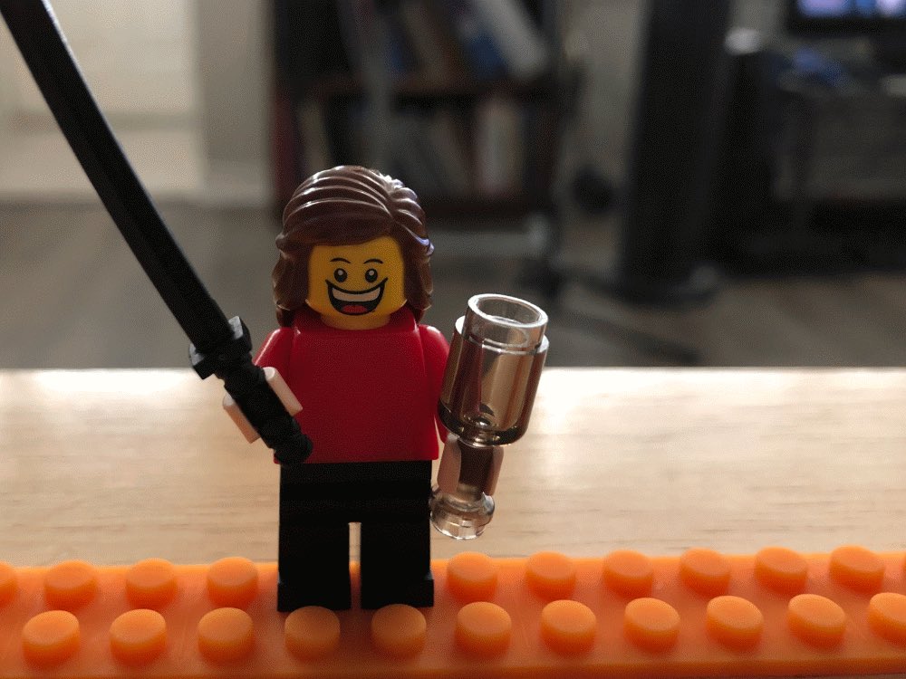 ELLTeacher's tweet image. Some have a vision board. Mine is in 3D. Drinking my tea and slaying it while I achieve my goals. #LEGO #STEMcertification