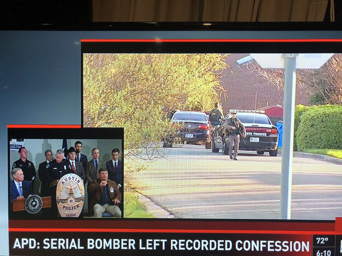 SallyRamirez's tweet photo. .@Austin_Police say #AustinSerialBomber left a recorded confession #khou11 https://t.co/pa1qPQYT6V