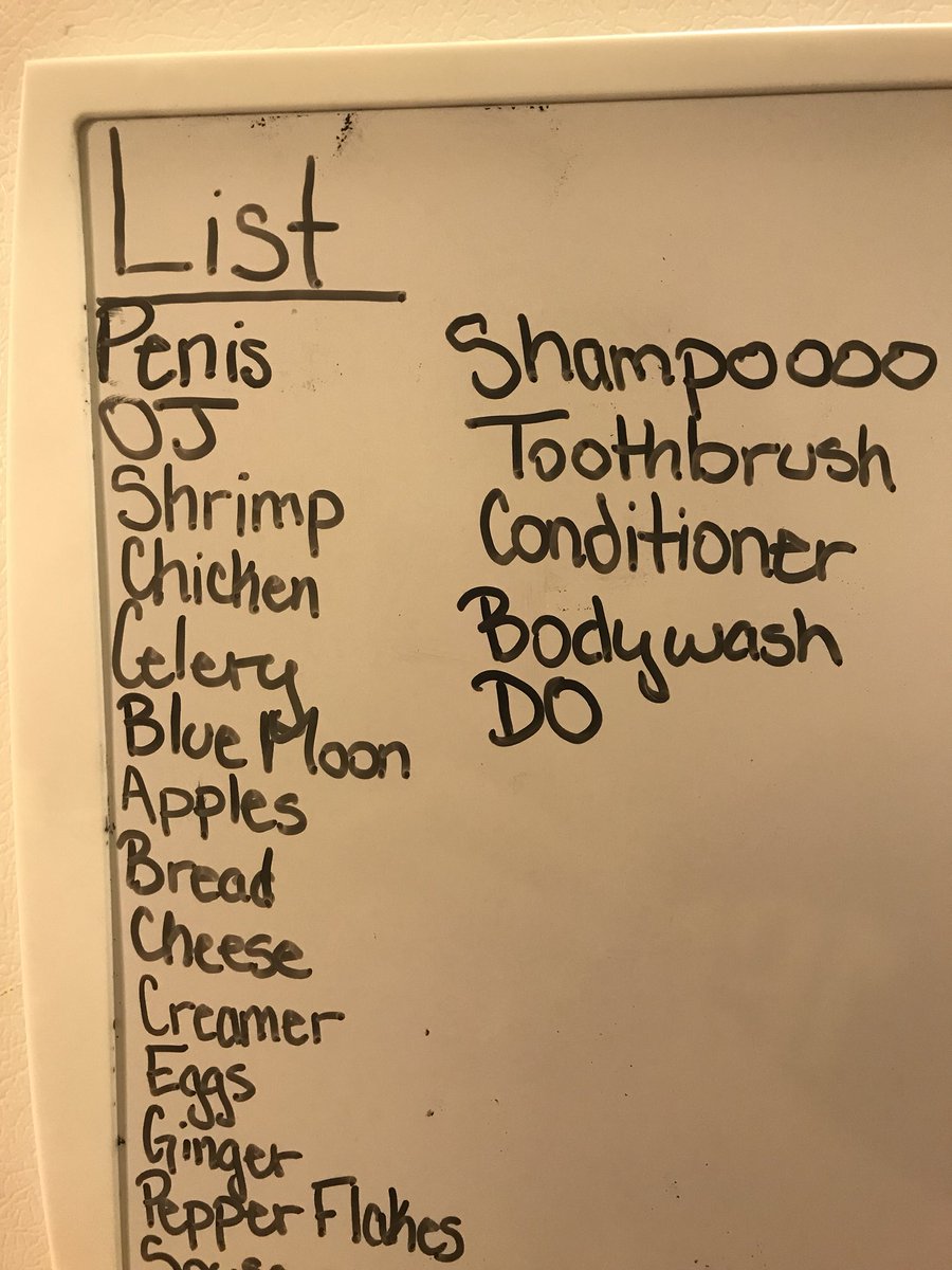 Austrusaurus's tweet photo. #grocerylist https://t.co/F6ceS1WOs6