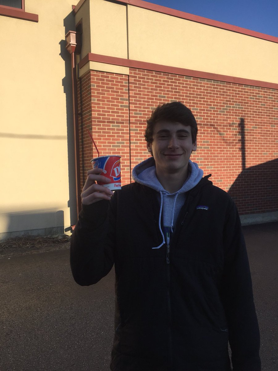 jackbaur69's tweet photo. Bummer about the game getting cancelled due to the windchill, but we won’t let that stop us. @NewTrierJVLax @jackweis12 @pjsitzer1  #DQ #snacktime https://t.co/xsUK4Lranu