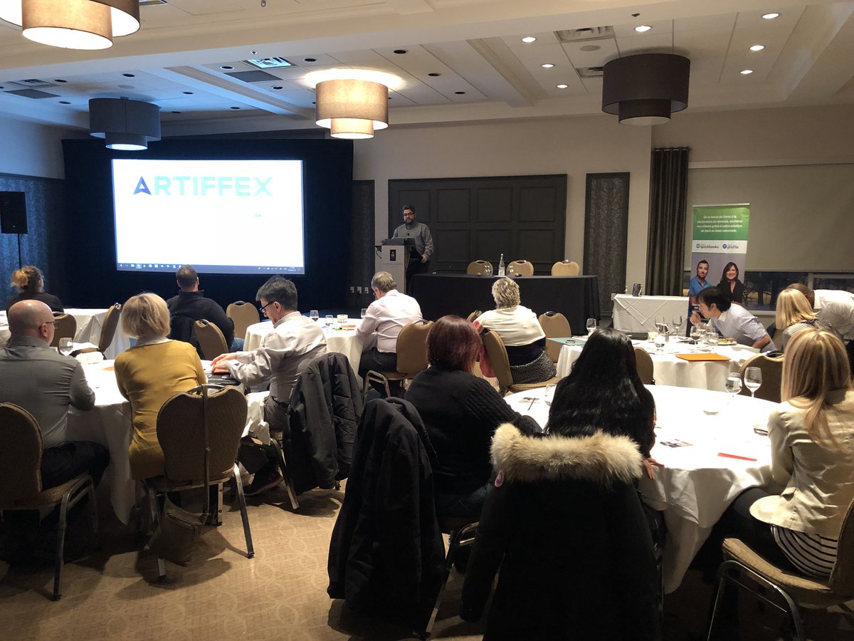 Learning a lot at the <a href="/QuickBooksCA/">Intuit QuickBooks Canada</a> event in Quebec City! Thank’s for including <a href="/ReceiptBank/">RB</a>