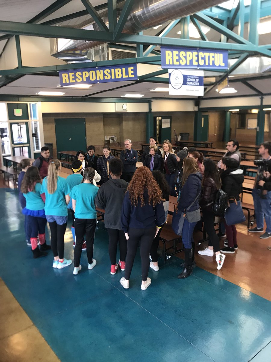 It was awesome to make new friends with educators from 6 different countries today. Our <a href="/WellsMiddle/">Wells Middle School</a> students were so impressive in their conversations and tours of the campus.