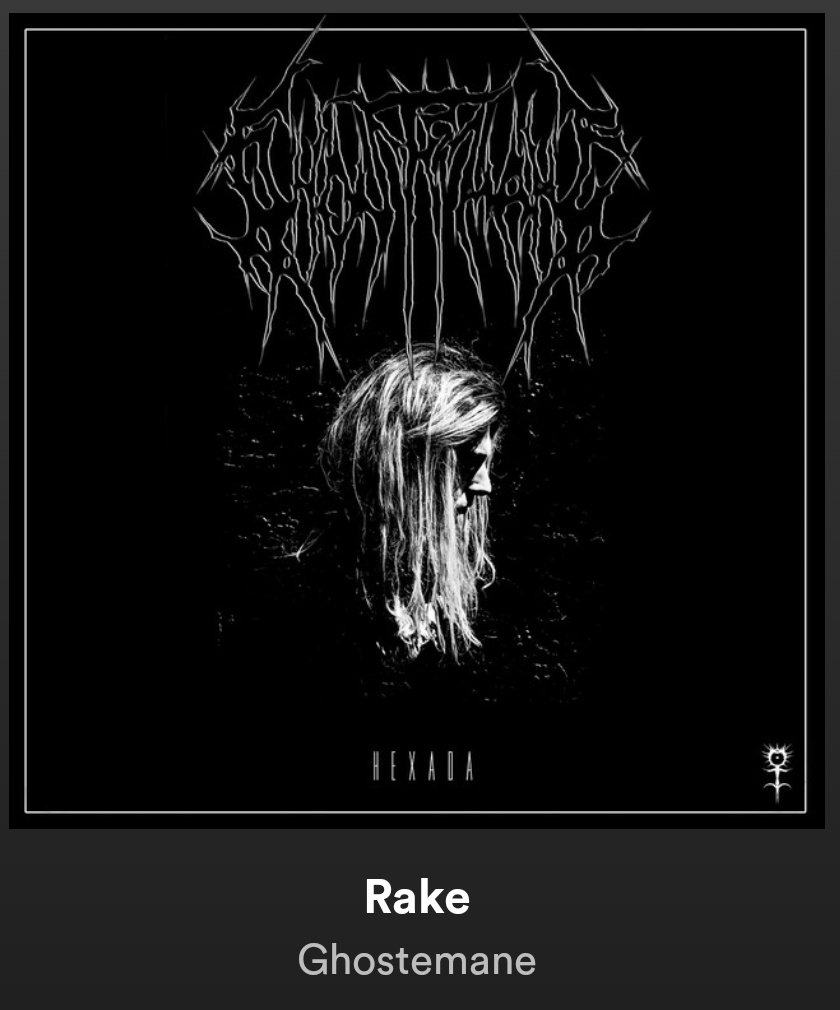 grey_madden's tweet photo. SoTD: Rake by @GHOSTEMANE

So, I have 2 songs of the day

Today's other mood is as follows;

"Every morning feel like hell again
Fucking everything up, I don't know where to begin" https://t.co/1iw4NevMKV