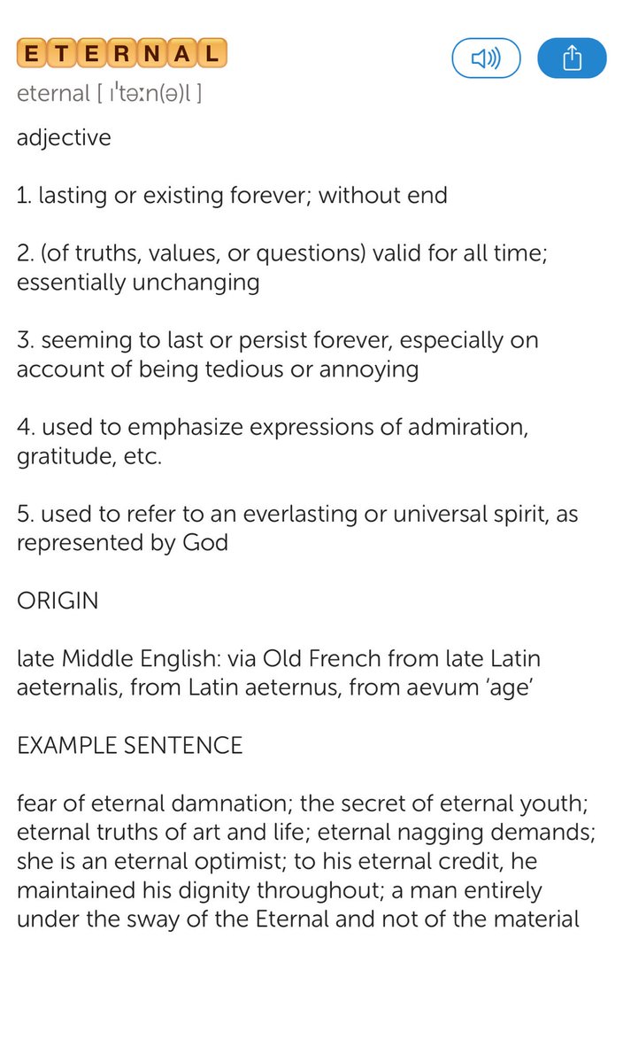The best word I’ve seen today is 'eternal'. Can you play a better one? #MayTheBestFriendWin words2.zynga.my/2g4kXZn