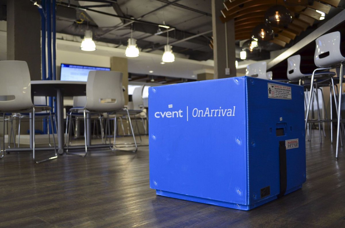 cvent's tweet photo. Rent or buy our "Event in a Box" - everything you need for check-in & badge printing in one pretty blue box! #EventinaBox #Cvent https://t.co/YnBVHFE8Om