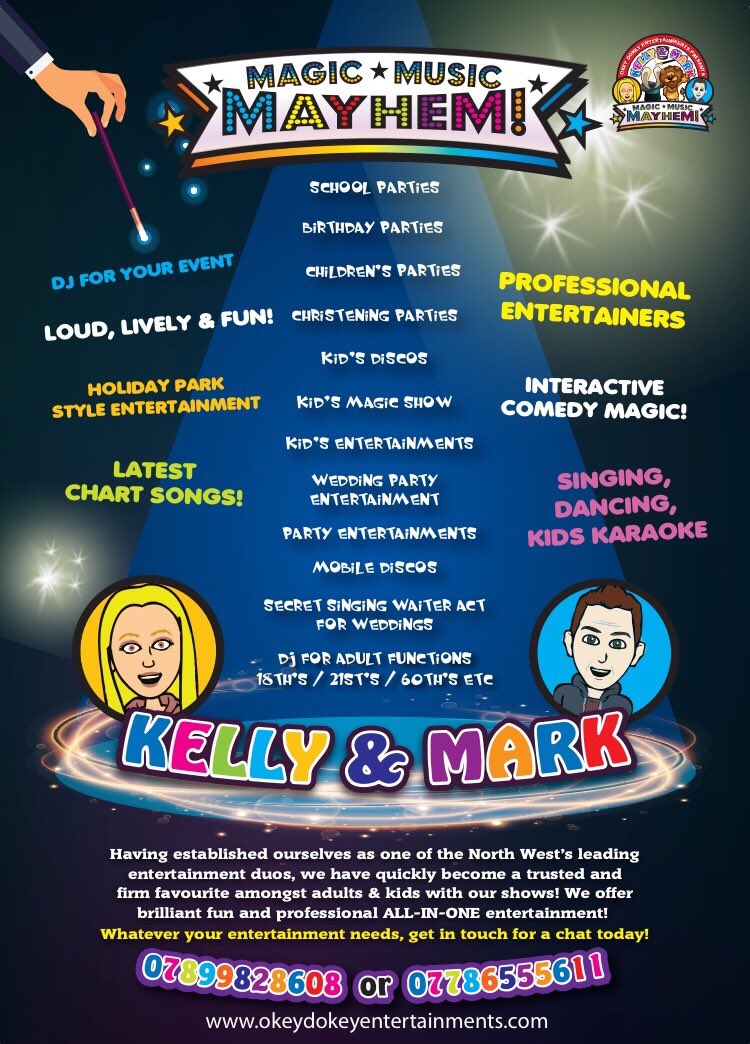 MarkandKelly's tweet photo. C'mon, get booking us now for your family do's &amp; kids birthday party's!! And remember..we are also a singing &amp; party DJ duo so can cover EVERYTHING for your function👍🏻🎉Pls RT. https://t.co/0j4KoxfRy1