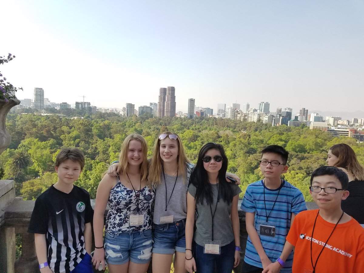 BOStringAcademy's tweet photo. A throwback to our trip to Mexico City! BSA students and faculty with Mexican composer Arturo Marquez, performing at Palacio de Bellas Artes, walking around the city. https://t.co/j0JV5y3Y1f