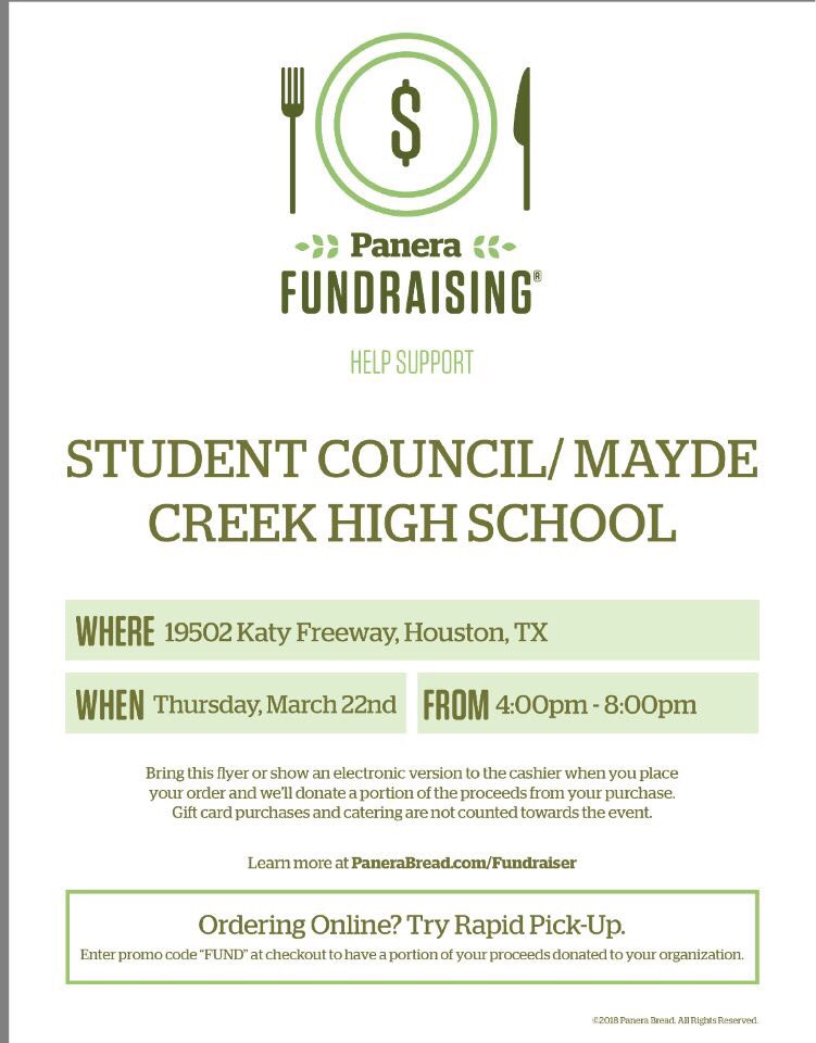 RamStuCo's tweet photo. Come support MCHS StuCo!!! Thursday from 4-8! https://t.co/qo91pfUGBj
