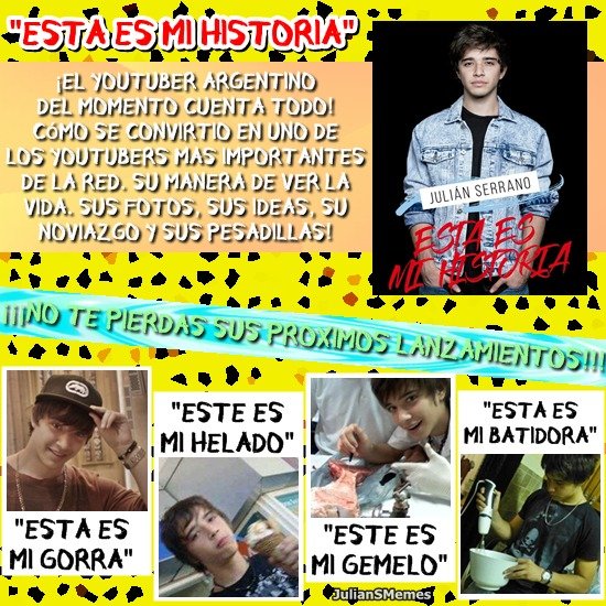 JulianSMemes's tweet photo. LIBRO NUEVO DE JULIAN + NUEVOS LANZAMIENTOS https://t.co/ZP28eStS3p